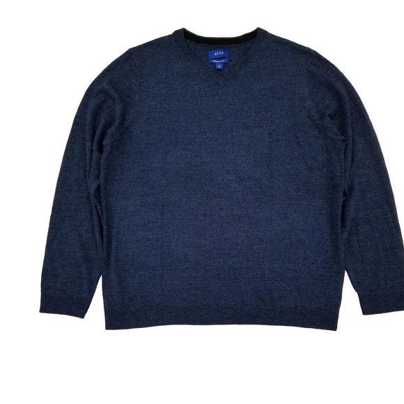 Apt. 9 Seriously Soft Navy Sweater Mens - Picture 1 of 2